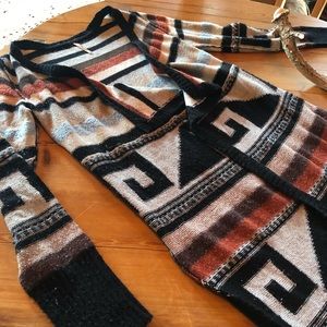 Long flowy sweater jacket